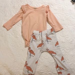 12-18 month flamingo outfit